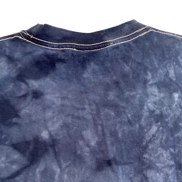 Unisex Vintage Y2K Aquarium Tie Die White Tigers White Stitch T Shirt Size Small - Picture 12 of 16